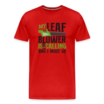 Landscaper Landscaping Landscape - Men's Premium Organic T-Shirt - red - Front - Damien (186cm)