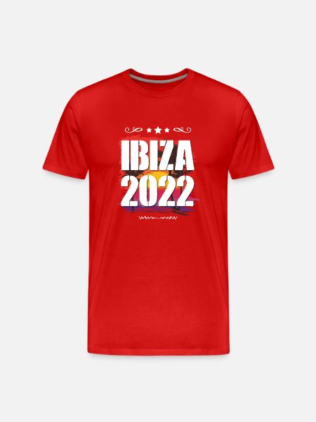 Ibiza 2022 - Men's Premium Organic T-Shirt - red