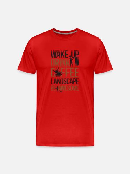 Landscaper Landscaping Landscape - Men's Premium Organic T-Shirt - red