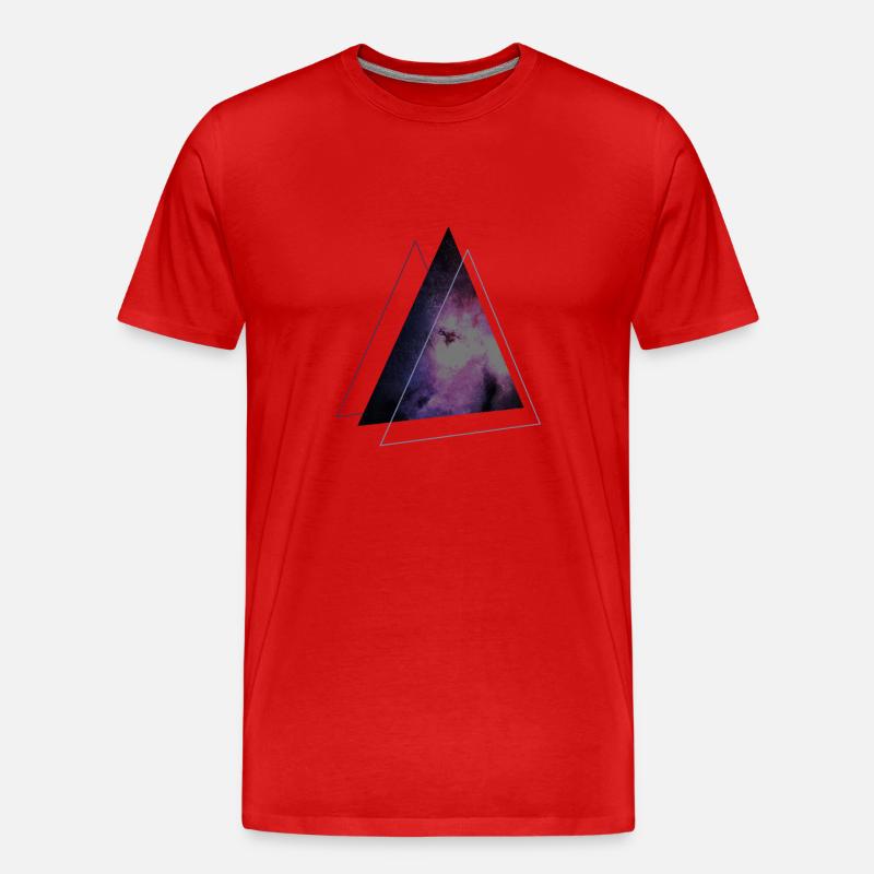 triangle de l’espace - T-shirt bio Premium Homme - rouge