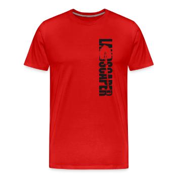 Landscaper Landscaping Landscape - Men's Premium Organic T-Shirt - red - Front - Damien (186cm)