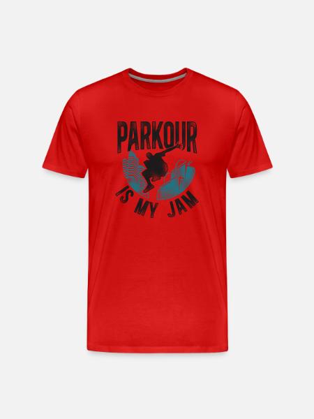 Parkour Free Running Traceur - Men's Premium Organic T-Shirt - red