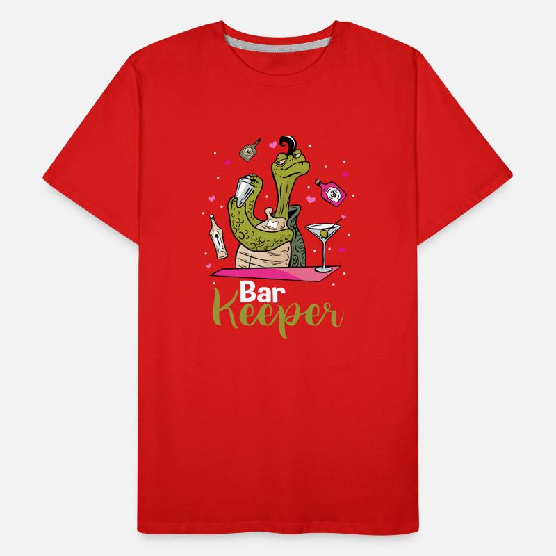 Bartender Turtle Men's Premium Organic T-Shirt