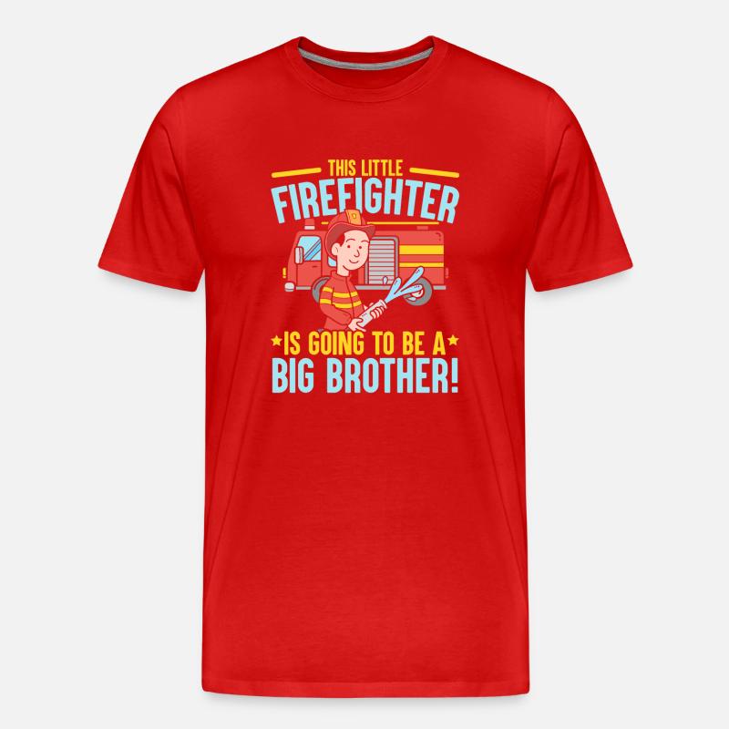 Pompier pompier pompier pompier pompier - T-shirt bio Premium Homme - rouge