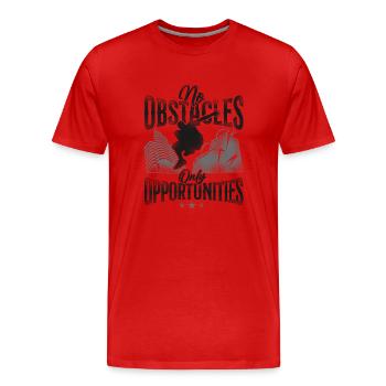 Parkour Free Running Traceur - Männer Premium Bio T-Shirt - Rot - Vorne - Damien (186cm)