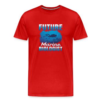 Future Marine Biologist Making Waves Scientist - Männer Premium Bio T-Shirt - Rot - Vorne - Damien (186cm)