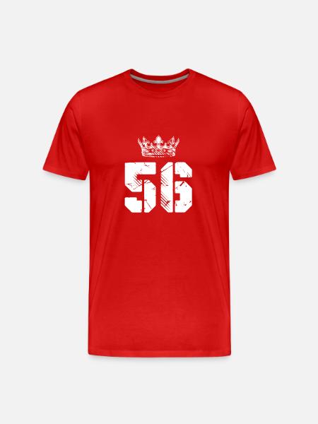 56 Number crown - Men's Premium Organic T-Shirt - red