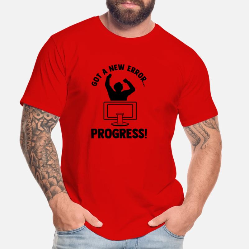 Got A New Error Progress Coder Software Developer Männer Premium Bio T-Shirt