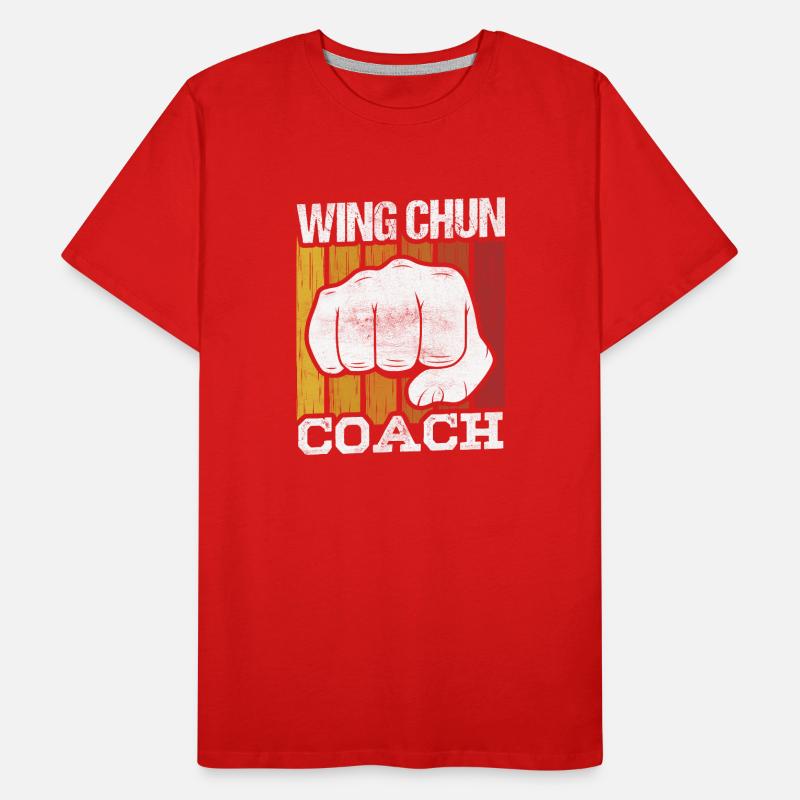 Wing Chun Trainer Kampfsport Kampfkunst Training Männer Premium Bio T-Shirt