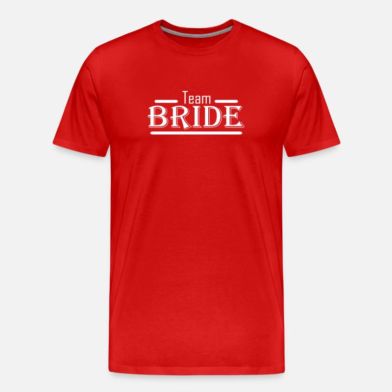 Team Bride - Männer Premium Bio T-Shirt - Rot