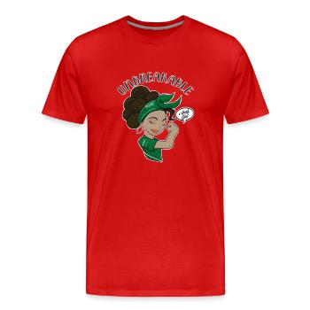 Arab Girl Unbreakable I Arab Heritage I Saudi - Männer Premium Bio T-Shirt - Rot - Vorne - Damien (186cm)
