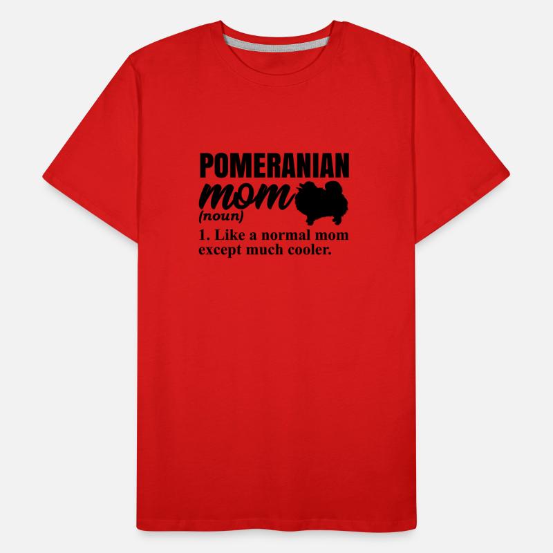 Spitz Pomeranian Zwergspitz Dog Men's Premium Organic T-Shirt