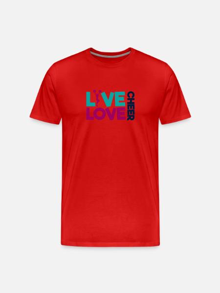 Cheerleading Cheerleader Gift - Men's Premium Organic T-Shirt - red