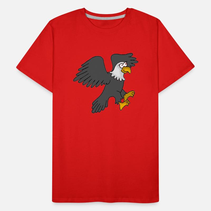 Dessin animé Eagle T-shirt bio Premium Homme