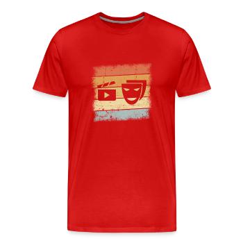 Schauspieler Geschenk - Männer Premium Bio T-Shirt - Rot - Vorne - Damien (186cm)