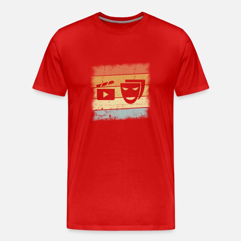 Schauspieler Geschenk - Männer Premium Bio T-Shirt - Rot