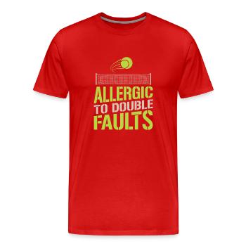 Tennis Tennis Player Tennis Racket Tennis Ball - Men's Premium Organic T-Shirt - red - Front - Damien (186cm)