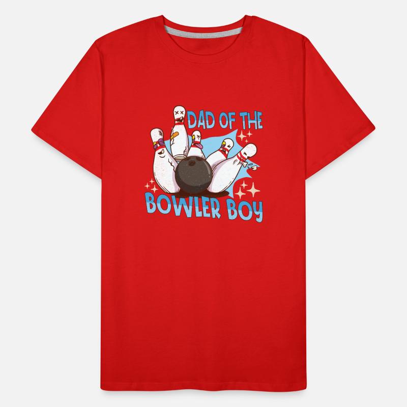 Funny Bowling Team Bowler Strike Gift Idea Men's Premium Organic T-Shirt