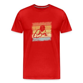 Conception de soudeur - T-shirt bio Premium Homme - rouge - Devant - Damien (186cm)