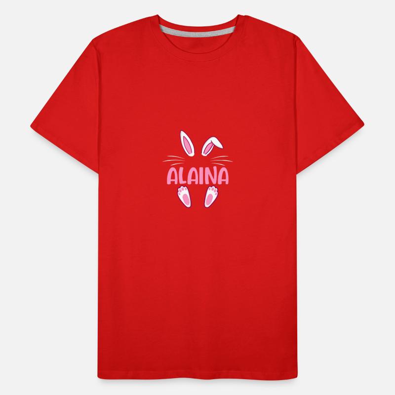 ALAINA Easter Männer Premium Bio T-Shirt