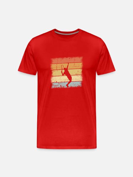 Tennis player - Men's Premium Organic T-Shirt - red