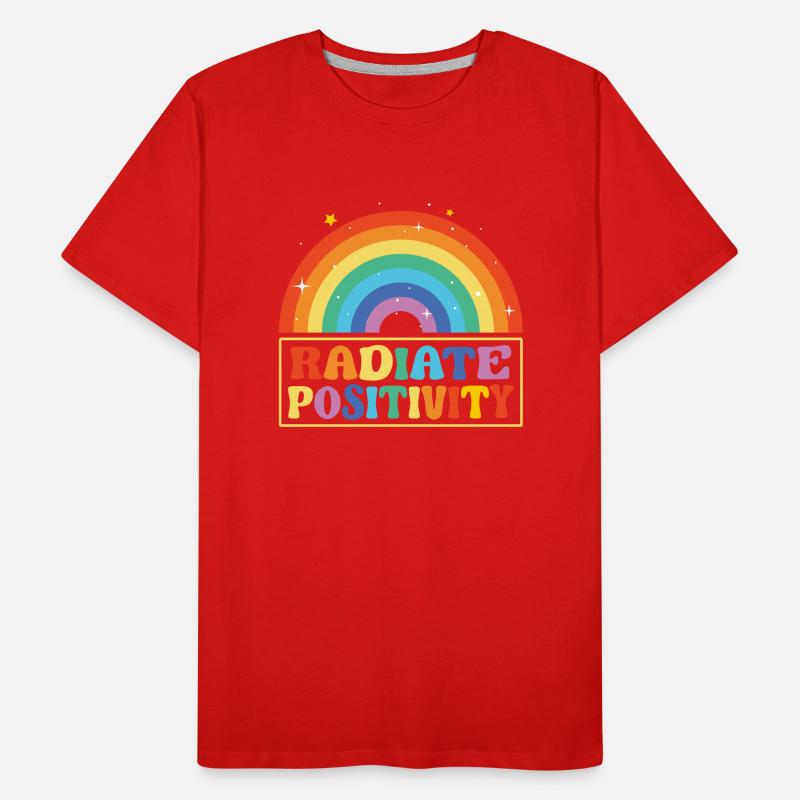 Radiate Positivity Men's Premium Organic T-Shirt