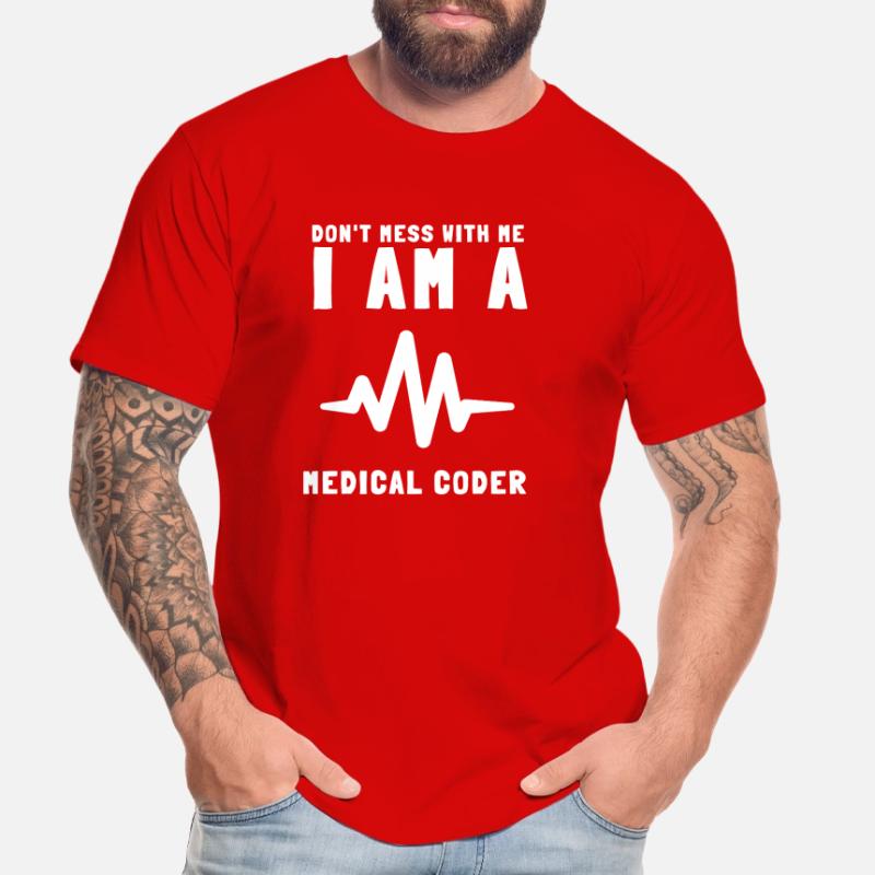 Codage du codeur médical VA Nurse et codage clinique T-shirt bio Premium Homme