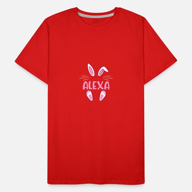 ALEXA Easter Männer Premium Bio T-Shirt