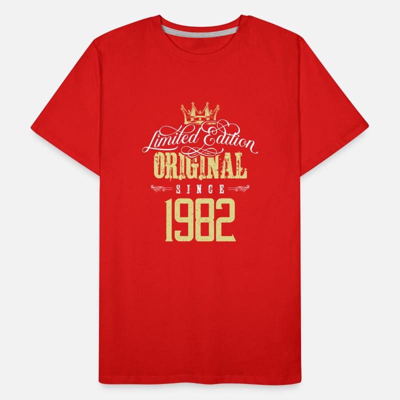 1982 limited edition Männer Premium Bio T-Shirt