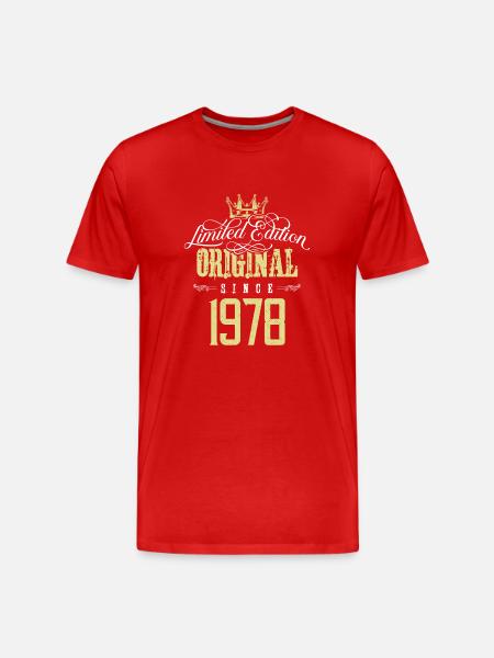 1978 limited edition - Men's Premium Organic T-Shirt - red