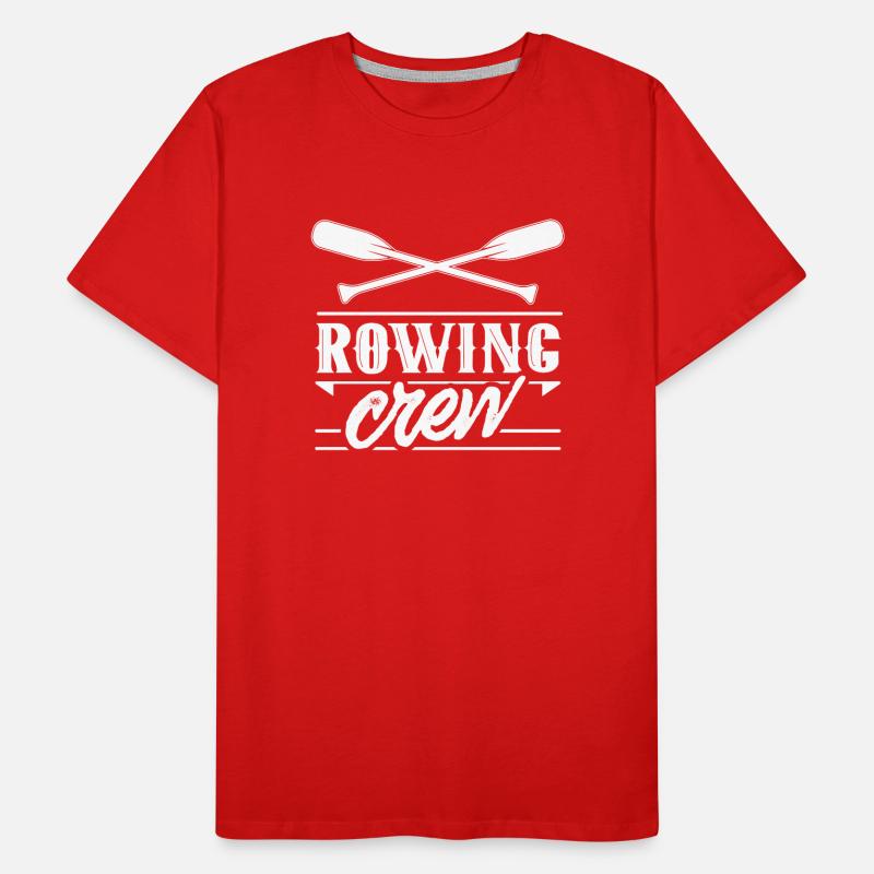 Équipe d’aviron Équipe d’aviron Bateau d’aviron T-shirt bio Premium Homme