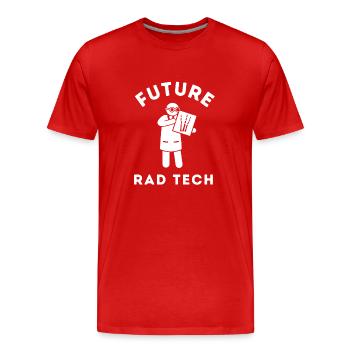 Radiology Tech Radiologist X-Ray Technologist Rad - Men's Premium Organic T-Shirt - red - Front - Damien (186cm)