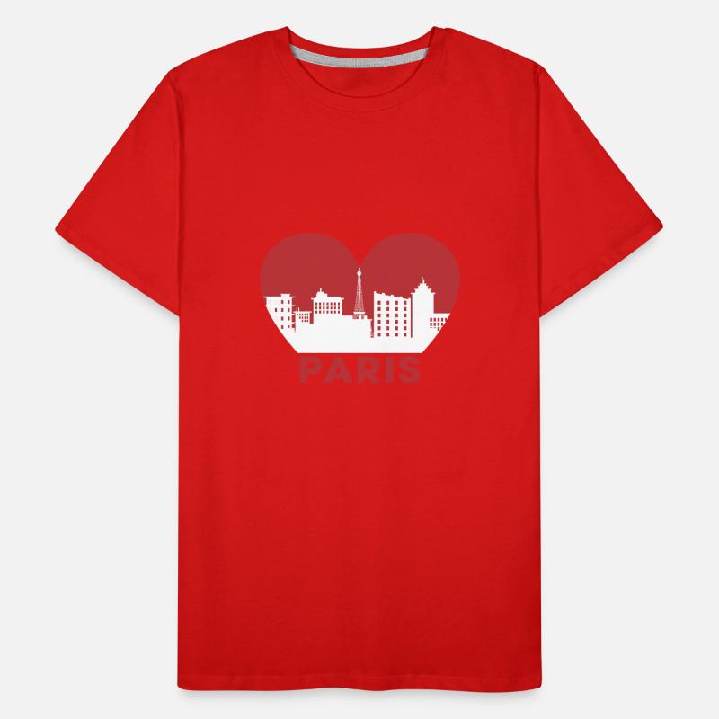 Paris Männer Premium Bio T-Shirt