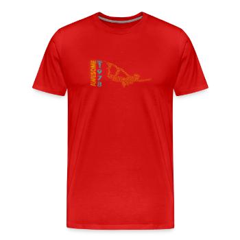 Génial depuis 1969. Wakeboard Lifestyle - T-shirt bio Premium Homme - rouge - Devant - Damien (186cm)
