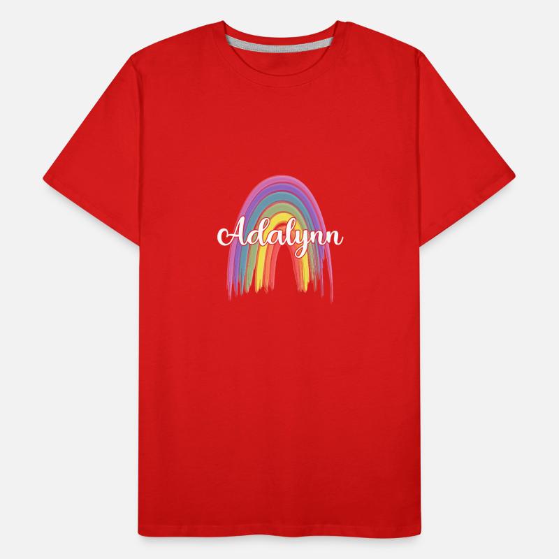 ANDREA Rainbow Cursive Männer Premium Bio T-Shirt