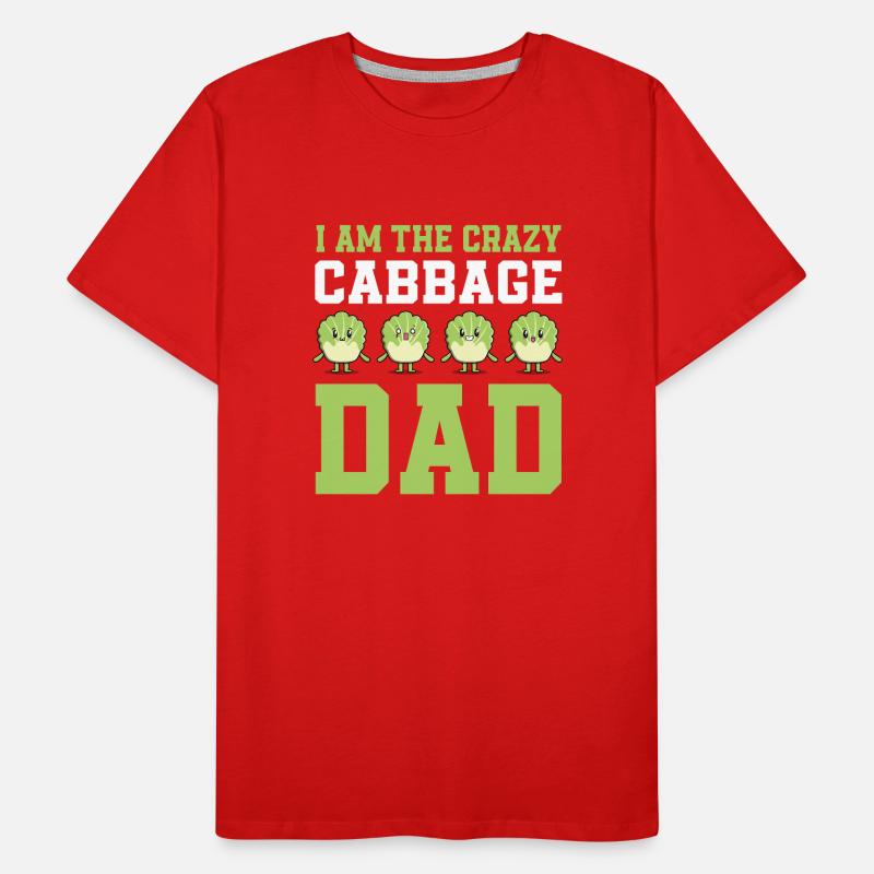Crazy Cabbage Dad Men's Premium Organic T-Shirt