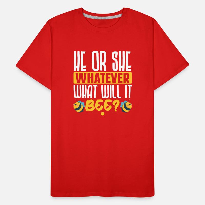 Er oder Sie Was auch immer wird es sein Baby Revea Männer Premium Bio T-Shirt