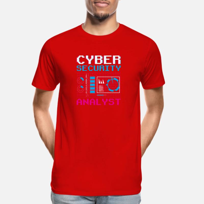 Cybersecurity Analyst IT Sicherheit Hacker Hack Männer Premium Bio T-Shirt