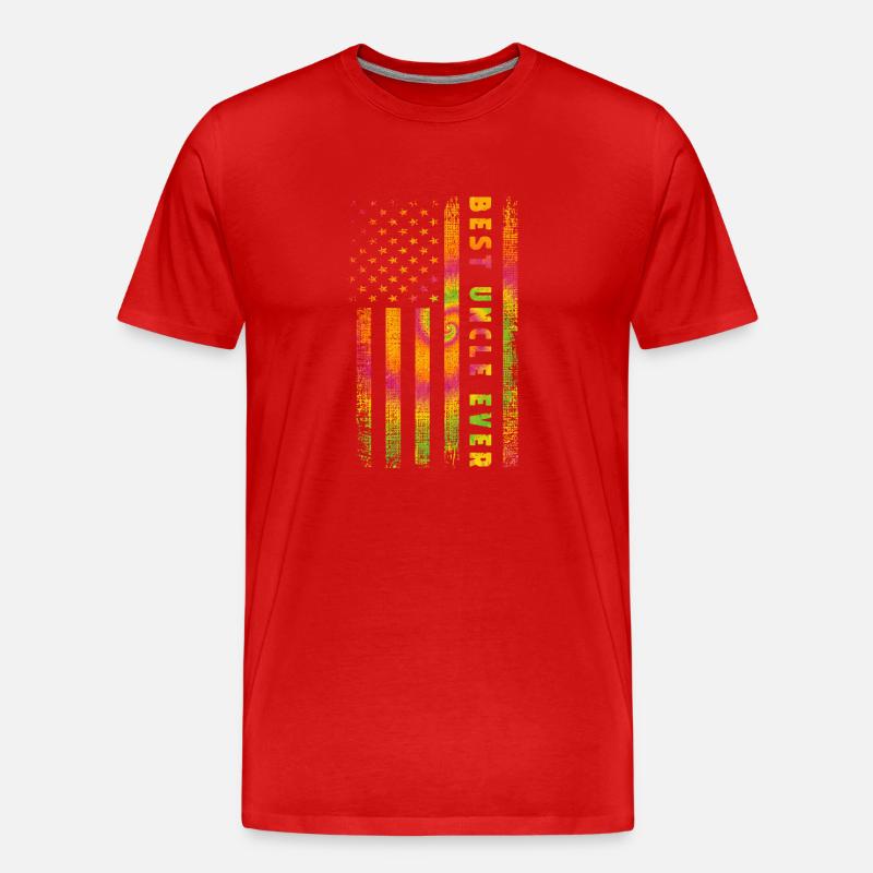 Bester Onkel - Männer Premium Bio T-Shirt - Rot