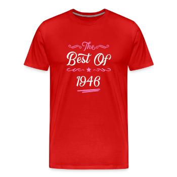 1946 best of - T-shirt bio Premium Homme - rouge - Devant - Damien (186cm)