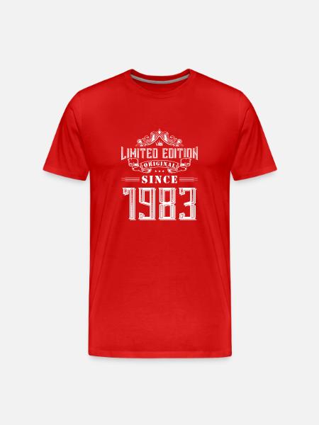 1983 limited edition - Men's Premium Organic T-Shirt - red