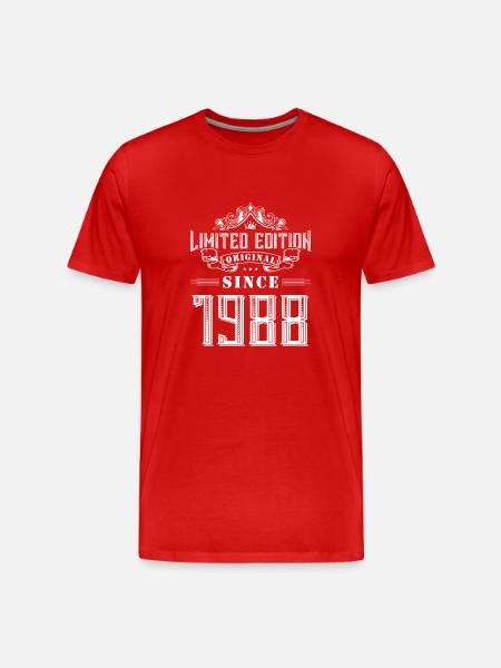 1988 limited edition - Men's Premium Organic T-Shirt - red