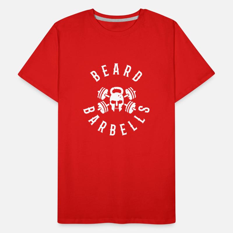 BEARD BARBELLS Männer Premium Bio T-Shirt
