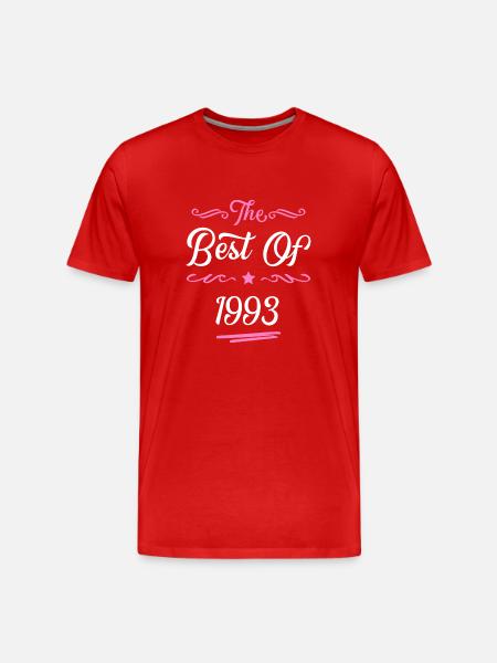 1993 best of - Men's Premium Organic T-Shirt - red