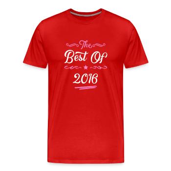 2016 best of - T-shirt bio Premium Homme - rouge - Devant - Damien (186cm)