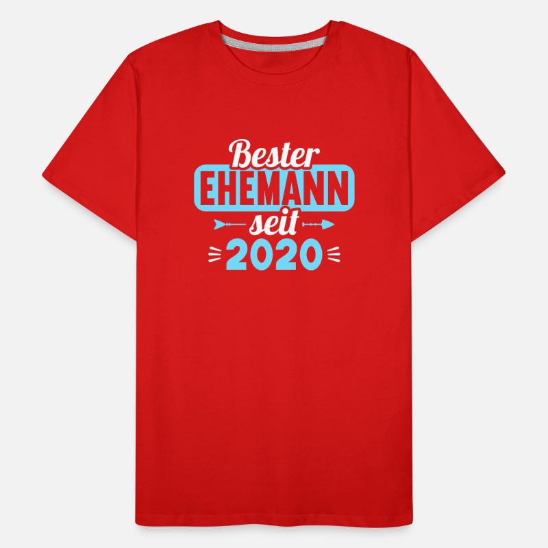 Beste Ehefrau Bester Ehemann seit 2020 Männer Premium Bio T-Shirt