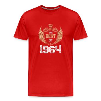 1964 best of - T-shirt bio Premium Homme - rouge - Devant - Damien (186cm)