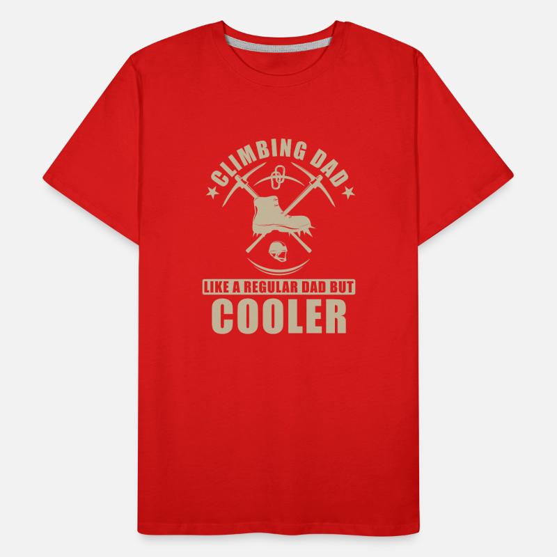 Papa Kletterer Männer Premium Bio T-Shirt