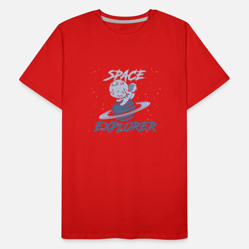 Astronaute Explorateur de l’espace T-shirt bio Premium Homme