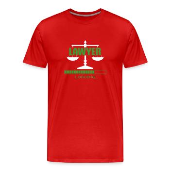 Lawyer Lawyer Legal Advice Law - Men's Premium Organic T-Shirt - red - Front - Damien (186cm)